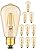 CRLight Amber Glass ST58 = ST19 Vintage LED Edison Bulb - Dimmable 6W 650LM 2700K Warm White, 90+ CRI, E26 Antique Style Decorative Filament Light, 60W Incandescent Replacement, 10-Pack