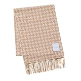 [matti totti] Chidori× Brown カシミヤ マフラー カシミア マフラー 大判 厚手 チドリ 千鳥 チェック柄 チェック ストール 100 女性 ロング リバーシブル カシミヤマフラー カシミアマフラー ギフト プレゼント M-B0011M-4030