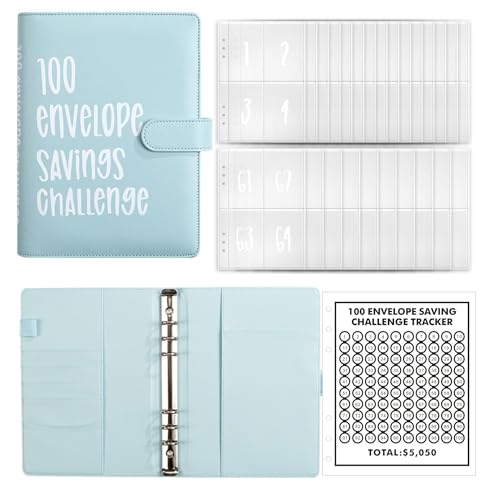 100 Envelopes Money Saving Challenge, Saving Book Challenge, 52 Week Money Saving Challenge Binder, Money Saving Budget Binder W