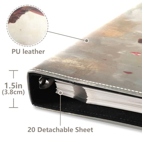 Álbum de fotos con adhesivo, álbum de recortes DIY, álbum de 3 anillos para el día de San Valentín, 40 páginas, 8x10 para recuerdos miniatura 4