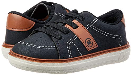 Sapato Casual Napa Floter, Molekinho, Criança Unissex, Preto/Pinhao, 19
