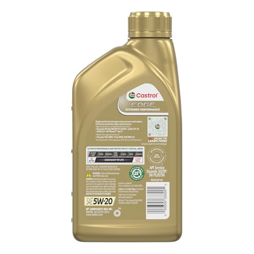 Image of Castrol Edge Extended Performance 5W-20 Motor Oil 1 Quart, Pack of 6