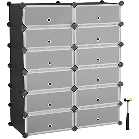 SONGMICS Modular Interlocking Shoe Rack Cover