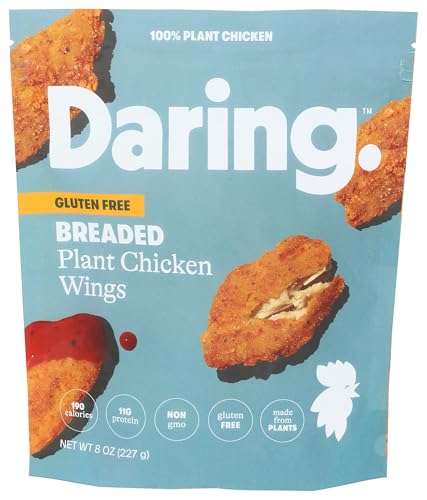 Daring Foods, Frozen, Original Breaded Plant Based Chicken Pieces, 8 Ounce