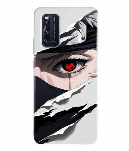 Image of Red Eyes Printed Hard Back Case Cover & Compatible for Vivo V19 (Multicolor) - D1811