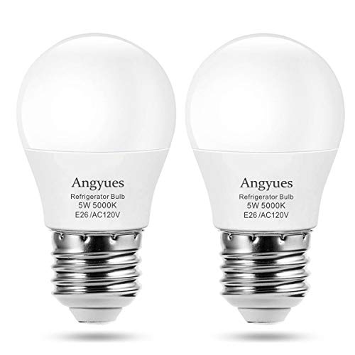 LED Refrigerator Light Bulb, Equivalent 40W 120V A15 Fridge waterproof Light Bulbs 5W
