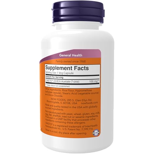 Now Foods 3014 Supplements, 7-Keto (Dhea Acetate-7-One) 100 Mg thumb #1