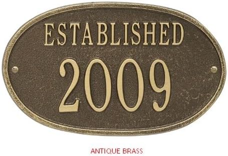 Comfort House Est. Year Metal House Sign - MADE IN USA Established Year Plaque # 68160