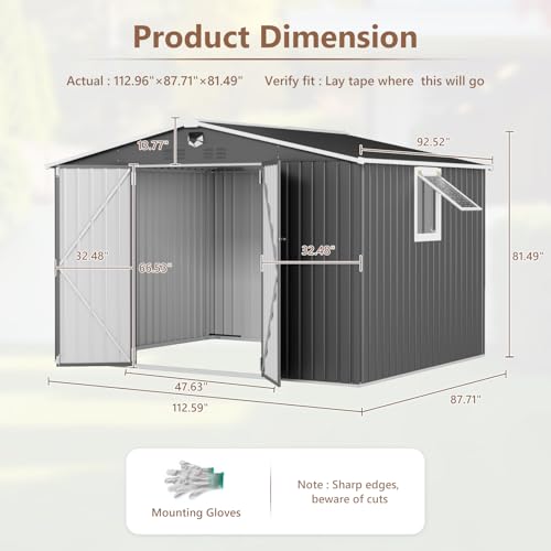 Metal Storage Shed for Backyard