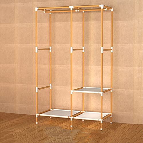 Armoire de rangement portable avec poches latérales et double couche - 3