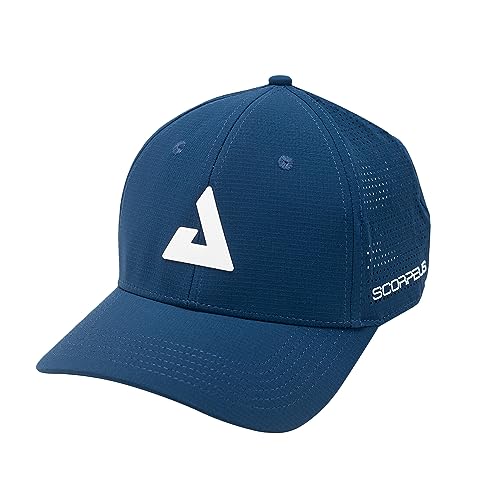 JOOLA Scorpeus Hat - Pickleball Hat for Men & Women - Performance Cap with Adjustable Back Strap - Moisture Wicking Inner Band & Mesh Back Panels - Scorpeus & JOOLA Logos - Navy