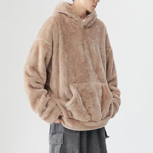 Qozys Fluffy Hoodie, Qozys Fluffy Hoodie Men Women,Fuzzy Sherpa Sweatshirt Fashion Pullover Fleece Hoodies With Pocket3