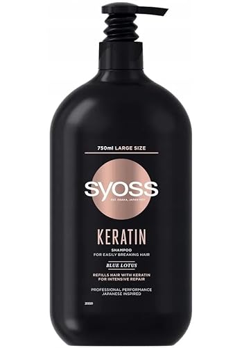 6er Pack - Syoss Shampoo für leicht brüchiges Haar - Keratin - 750ml