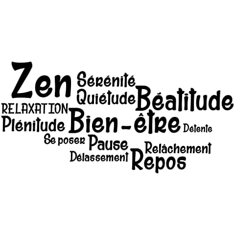 Autocollant mural Quanyuchang Zen Cover