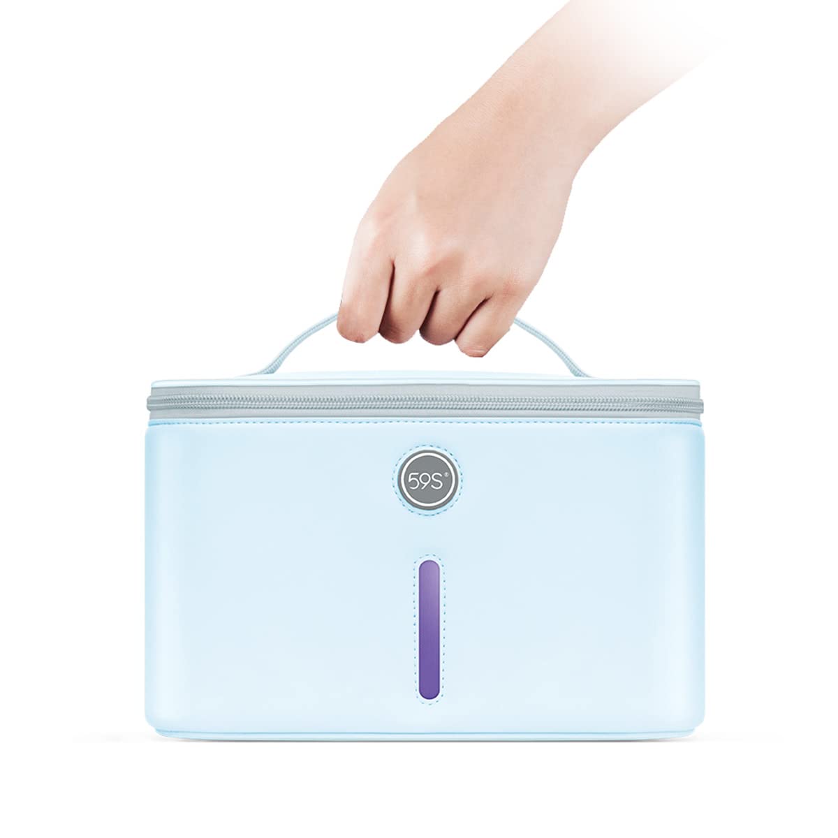 59S UV Light Sanitizer Bag, UVC Cleaner Disinfection Lamp Compact for Mobile Phone, Clothes, Glasses Kills 99.9% of Germs Viruses & Bacteria P55