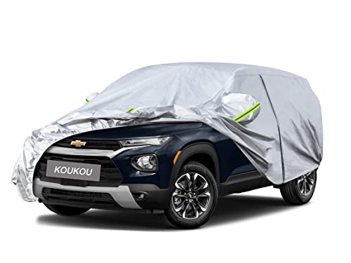 Image of Koukou 6 Layers Car Cover Custom Fit Chevy Trailblazer from 2020 to 2025, Waterproof All Weather for Automobiles, Sun Rain Dust Snow Protection. (Ships from US Warehouse, Arrive Within 3-7 Days)