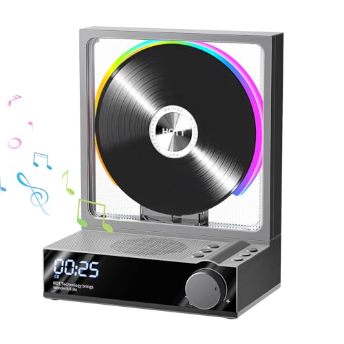 Bluetooth-CD-Player-Portable-Small-CD-Players-for-Home-Portable-CD-Player-with-Speakers-RGB-Color-Light-Timer-Optical-Audio-Output-Jack-Multifunctional-Desktop-CD-PlayerGrey