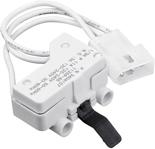 Ultra Serviceable WP3406107 Dryer Door Switch Replacement part for Whirlpool & Kenmore Maytag Dryer - Replaces 3405100, 3405101, 3406100, 3406101, 3406109 (3406107), AED4475TQ1, MEDC400VW0, MEDC200XW0