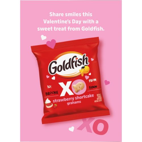 Goldfish Valentine's Day Flavored Graham Crackers Snack Packs, 24 Count 0.75 Oz - image 6