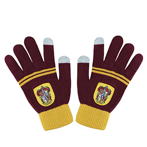 Cinereplicas   Harry Potter   Guantes de Pantalla táctil   Licencia Oficial   Casa Gryffindor   Talla Única   Rojo y Amarillo