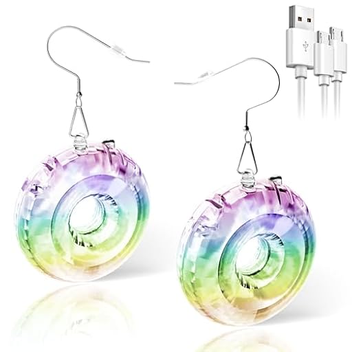 PUFIER Pendientes LED bolas de disco pendientes 16 modos de iluminación pendientes brillantes para mujeres pendientes LED recargables bolas de disco accesorios, Plástico | Ya disponible en tu tienda friki favorita! En mundofriki.es! PUFIER Pendientes LED bolas de disco pendientes 16 modos de iluminación pendientes brillantes para mujeres pendientes LED recargables bolas de disco accesorios, Plástico | Ya disponible en tu tienda friki favorita! En mundofriki.es!