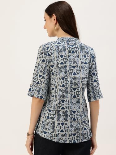 Image of Printed Mandarin Shirt - Casual & Chic (S-3XL)