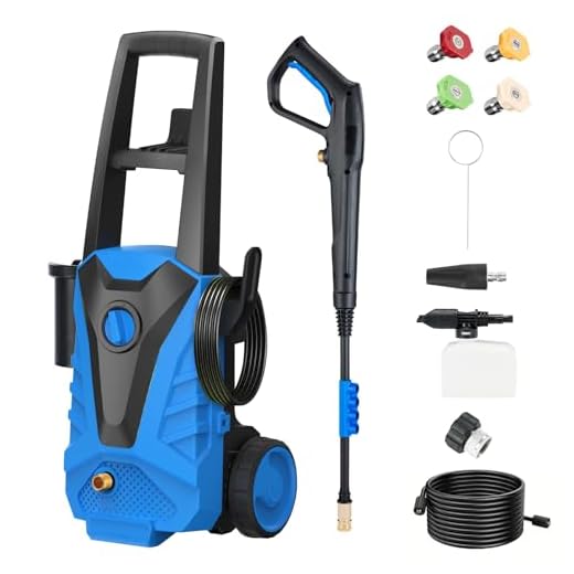 Electric Pressure Washer 2100 PSI 2.0 GPM Power Washers with 5 Quick Connect Nozzles & 500ml Foam Cannon, Portable High Pressure Cleaner Machine for Cars, Fences, Driveways, Patios, Home Cleaning