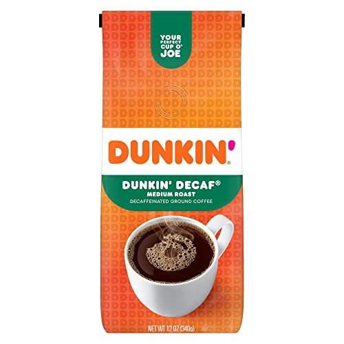 Dunkin Donuts - Café descafeinado molido descafeinado de 340.2 g