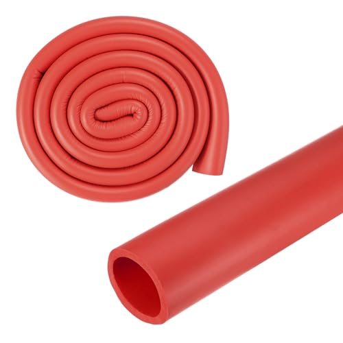 M METERXITY Pipe Insulation Foam Tube, 22mm 7/8" ID 32mm OD 3.3Ft 1m Length, Soft Flexible Foam Tubing Pipe Insulation for Handle Grip Support/Guitar Stand/Roof Racks [Red]
