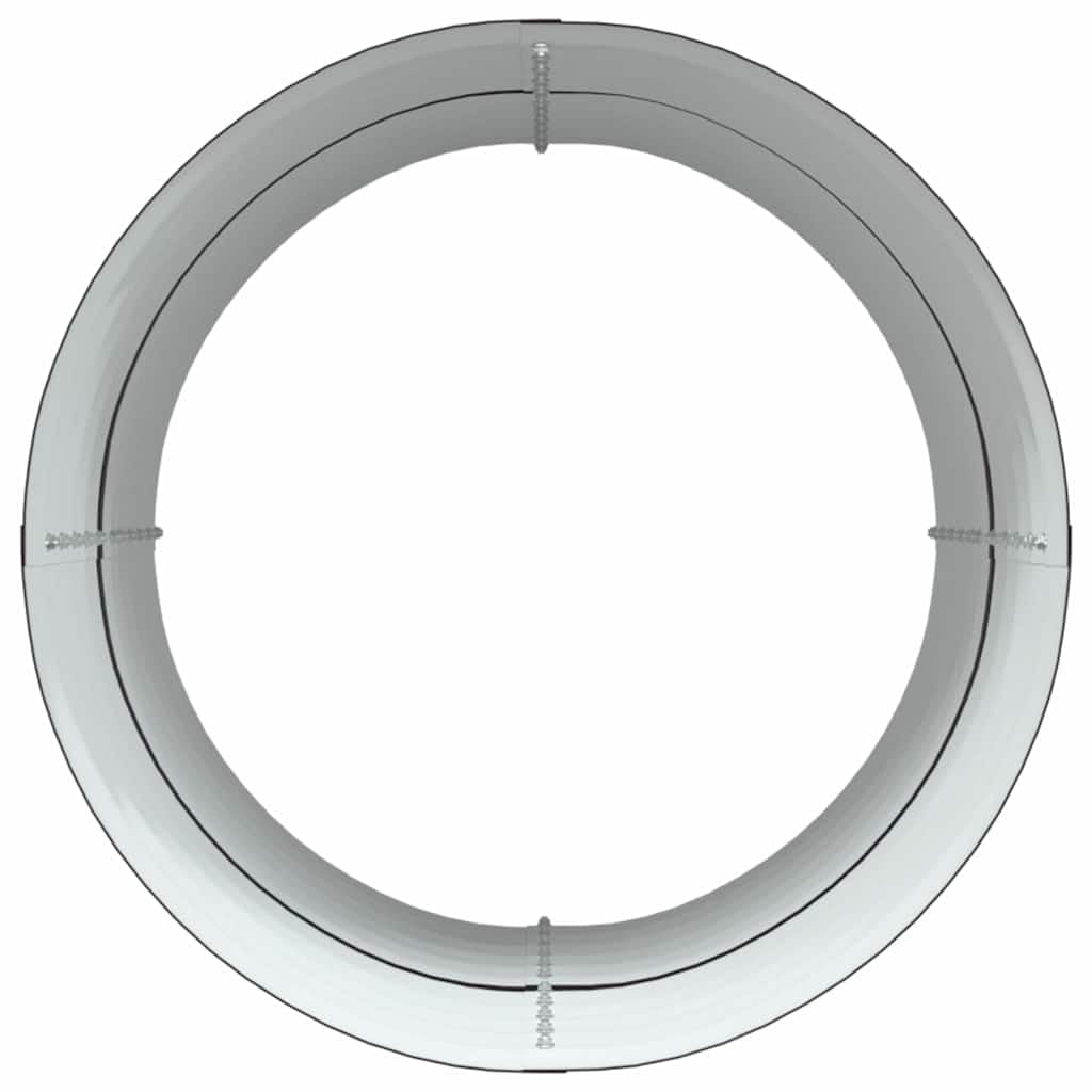 Jardinera marrón de acero resistente, 80 x 80 x 81 cm, para jardín y balcón, con construcción resistente a la intemperie, moderna jardinera para terraza y cultivo de verduras
