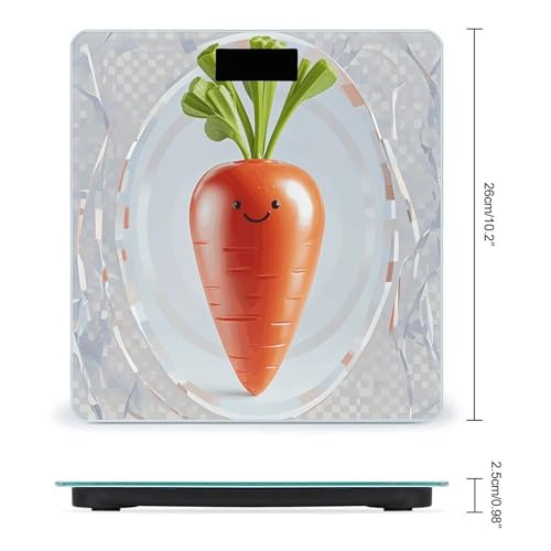 Báscula digital para baño FekiLoot con pantalla LCD grande miniatura 2