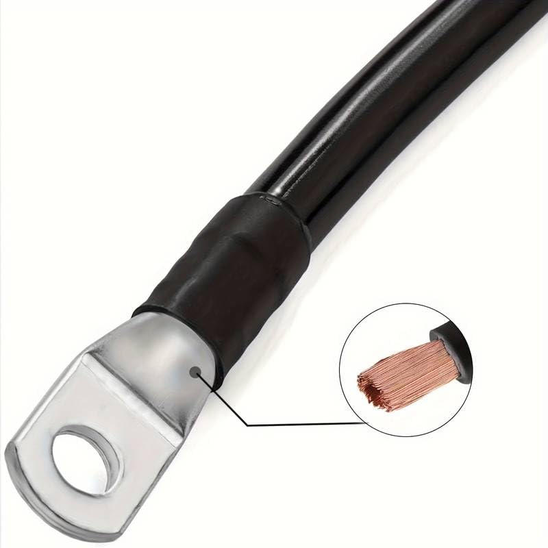 Cables de la Batería con terminales anillo (5AWG 30 cm) - imagen 2