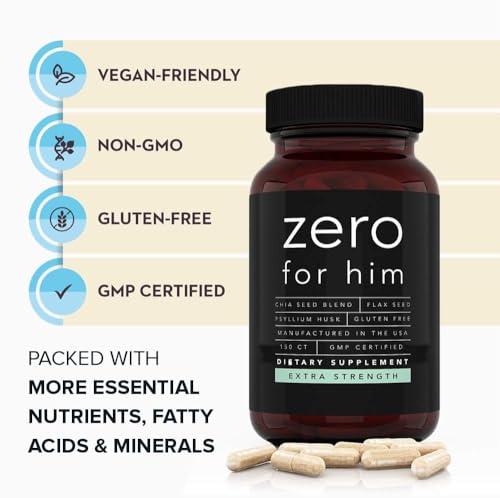 California-Basics-Extra-Strength-Fiber-Supplements-for-Men-150-Count-Daily-Dietary-Chia-Flaxseed-Psyllium-Husk-Vegan-Capsules-High-Fiber-Supplement-Pills-Zero-for-Him-Fiber-Pills