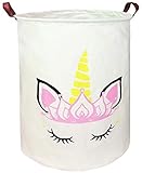 KUNRO Large Sized Storage Basket Waterproof Coating Organizer Bin Laundry Hamper for Nursery Clothes...