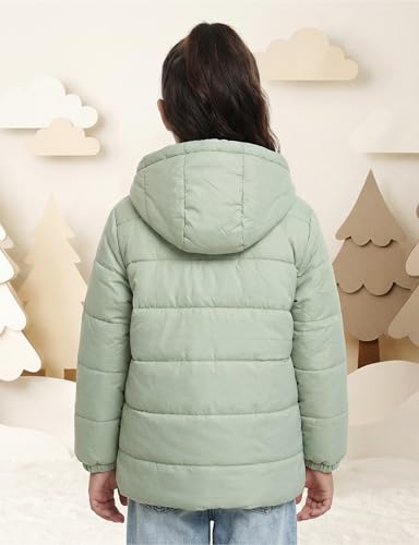 Image of Amazon Brand - Symbol Girls Girls Quilted Winter Jacket with Detachable Hood | Age 2-12 Years