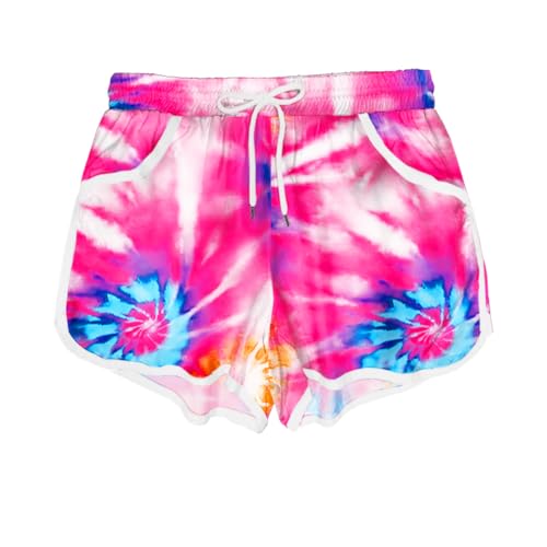 Image of Deerose Kids Hawaiian Swim Board Shorts Quick Dry Active Swim Trunk 5-14 Years