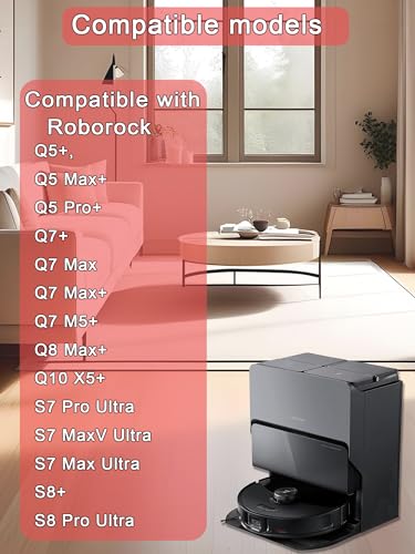 Image of 4 Pack Disposable Vacuum Dust Bags Replacement for Roborock S8 Pro Ultra, S8+, S7 Max /MaxV Ultra, Q8 /Q7 /Q5 Max+, Q5 Pro+, Q7+, Q5+ Model