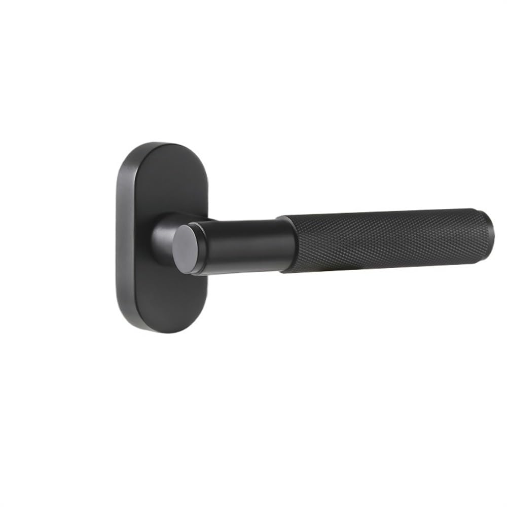 Cvhfhjtg Black Window Handle, Solid Brass And Aluminium Alloy Knurled Casement Window Handle With Locking Mechanism(,Left)