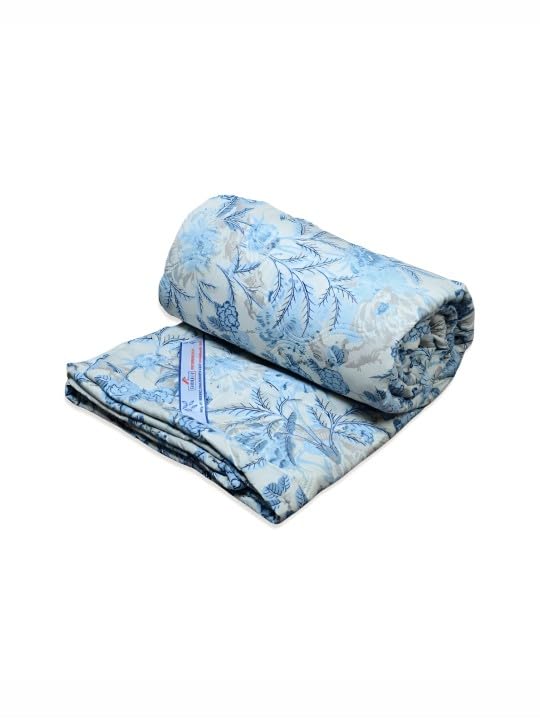 Image of Akshya Cotton Summer Blanket - Double Bed King Size - Reversible AC Comforter