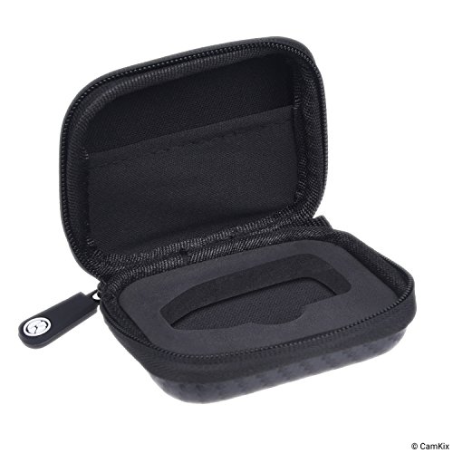 CAMKIX Protective Travel/Storage Case for Trezor One Bitcoin/Cryptocurrency Wallet - Durable Nylon Hardshell Case with Mesh Pocket (for USB Cable) and Carabiner Zipper - Lightweight