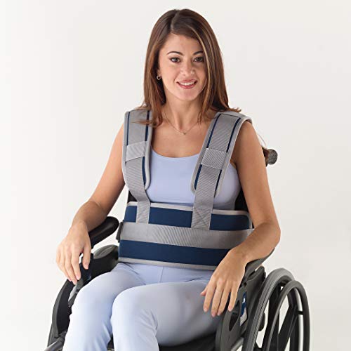 Adiggy Medical | Cinturón Abdominal con tirantes para la sujeción del tronco | Cierre clip para un rápido ajuste y colocación (Talla 1)