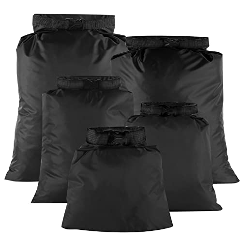 Sac Étanche 5 Pièces, Tailles 1,5L à 6L, Noir