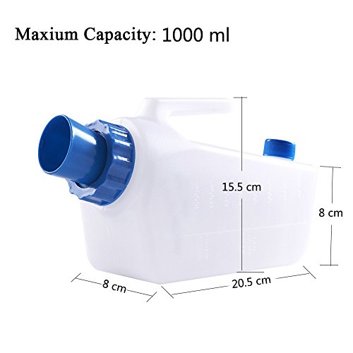 image for KEEPON Urinals for Women Men's Urine Bottle Portable Plastic Urinal fo