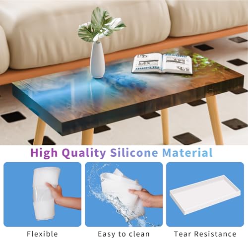 Moule résine pour table basse sans fuite grand format réutilisable 57cm
