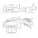DAOKI 20Pcs Micro Switch AC 1A 125V 3Pin SPDT NO+NC Hinge Lever Momentary Push Button Micro Limit Switch for Arduino