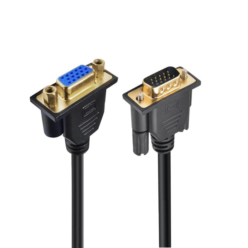 0.5 Meter 15-Pin VGA Cable,Gold-Plated VGA Male to Female Extension Cord,HD 1080P for PC,Monitor,Projector,HDTV