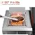SKOK 5 Burner BBQ Grill with Infrared Side and Rear Burners,Gas Grill with Cast Iron Grates,Outdoor Barbecue Grill 72,000 BTU Output