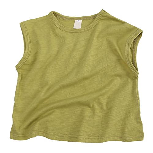 Toddler Baby Girls Boys Tank Tops Summer Solid Crewneck Shirts Tops Classic Loose Soft Sleeveless (Mint Green, 6 Years)