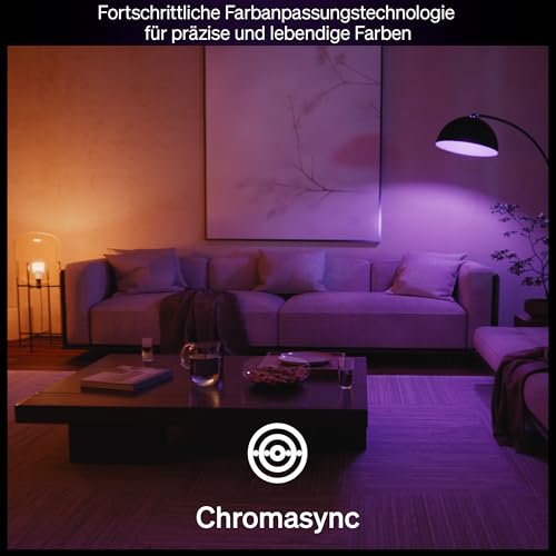 Philips Hue Smart LED A60 Lampe, White Ambiance, LED Leuchtmittel mit E27 Fassung, 8,1W, Vollspektrumlicht 1000K-20000K, 1100 Lumen, dimmbar, smartes Licht kompatibel mit Sprachassistenten, 2er Pack 5
