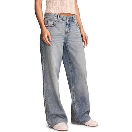 Lucky Brand Women's Low Rise Baggy Wide Leg Jeans3